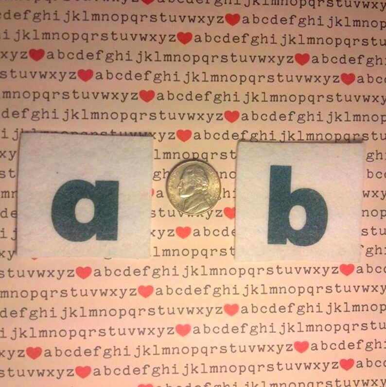 Felt Board Alphabet Lower Case Letters Flannel Board Story Etsy