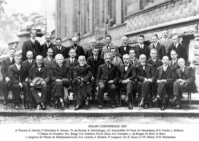 Vintage Science Photography Fifth Solvay Conference 1927 ...