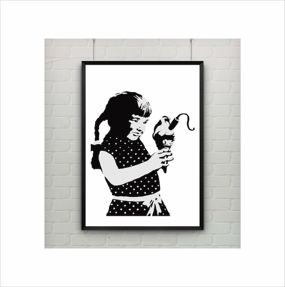 BANKSY TRIBUTE ALL GRAFFITI COLLAGE Poster A3//A4 Size Wall Art Print Decoration