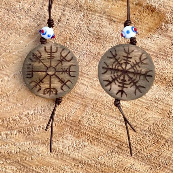 Lebensbaum Wikinger Fibel Kette Schürzen Freya Yggdrasil, Schmuck des Nordens, Vegvisir Aegishjalmur Perlen Damen Mjölnir Thorshammer