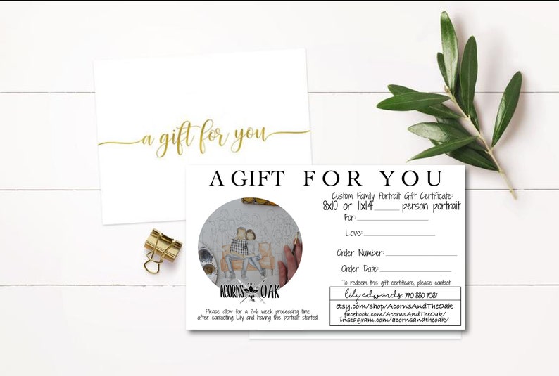 Please Stop message me to customize a Gift Certificate especially for you
