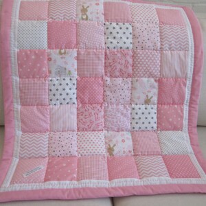 Handmade, Hand Quilted Baby Patchwork Quilt