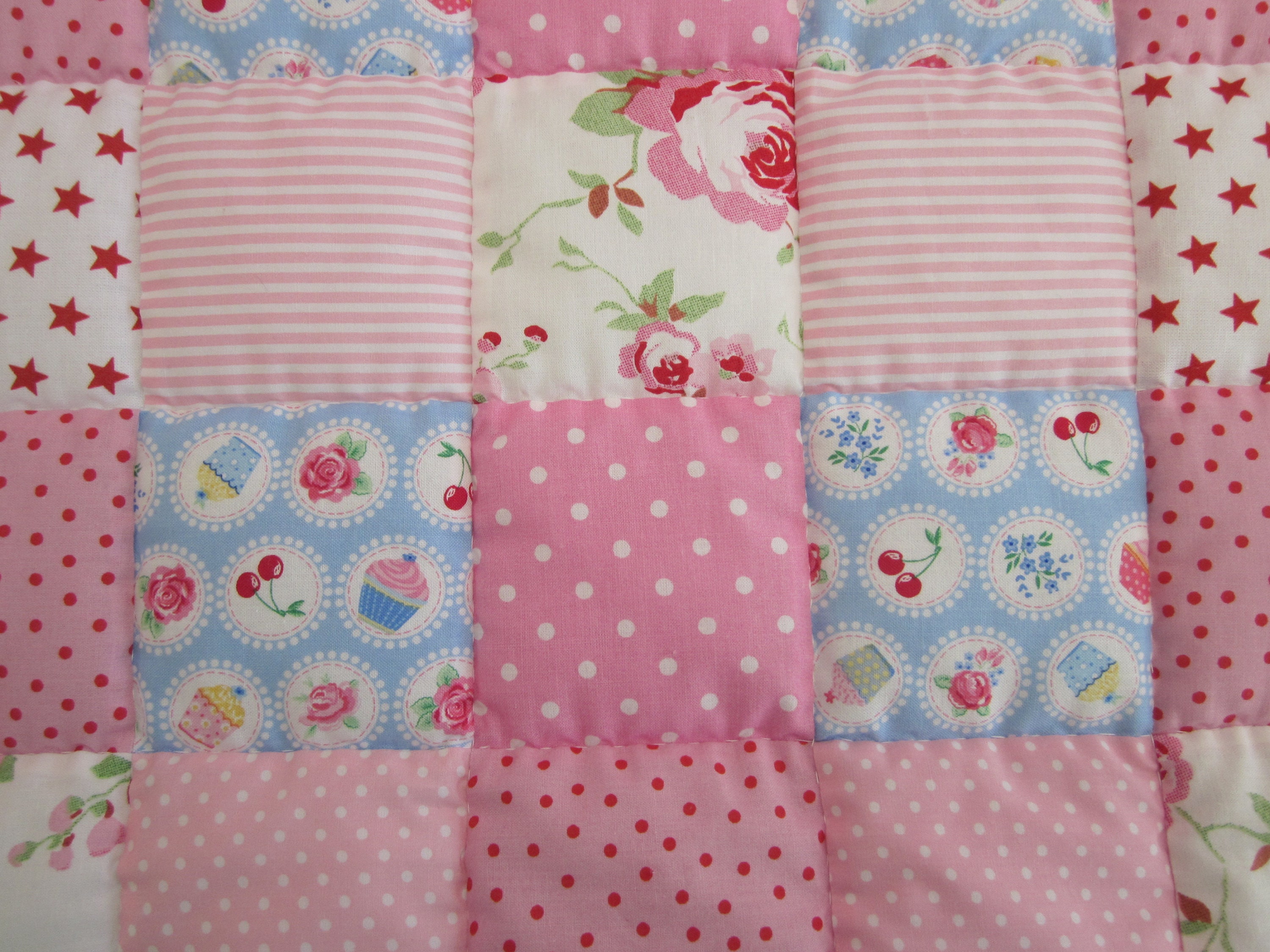 Handmade Patchwork Baby Quilt Etsy UK