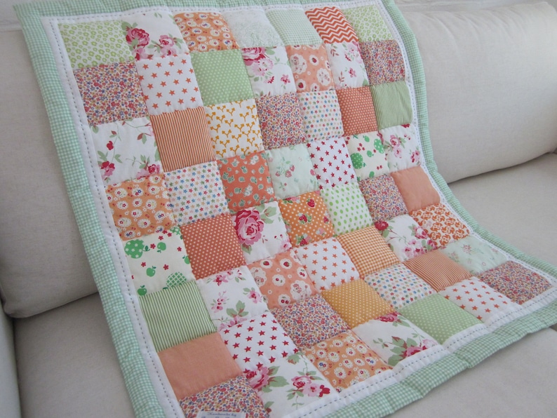 Handmade Patchwork Baby Quilt Etsy