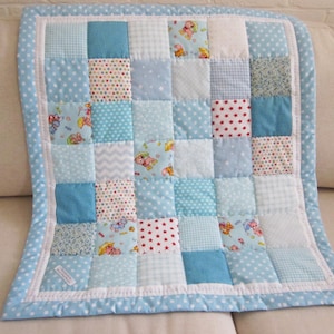 Handmade, Hand Quilted Baby Patchwork Quilt