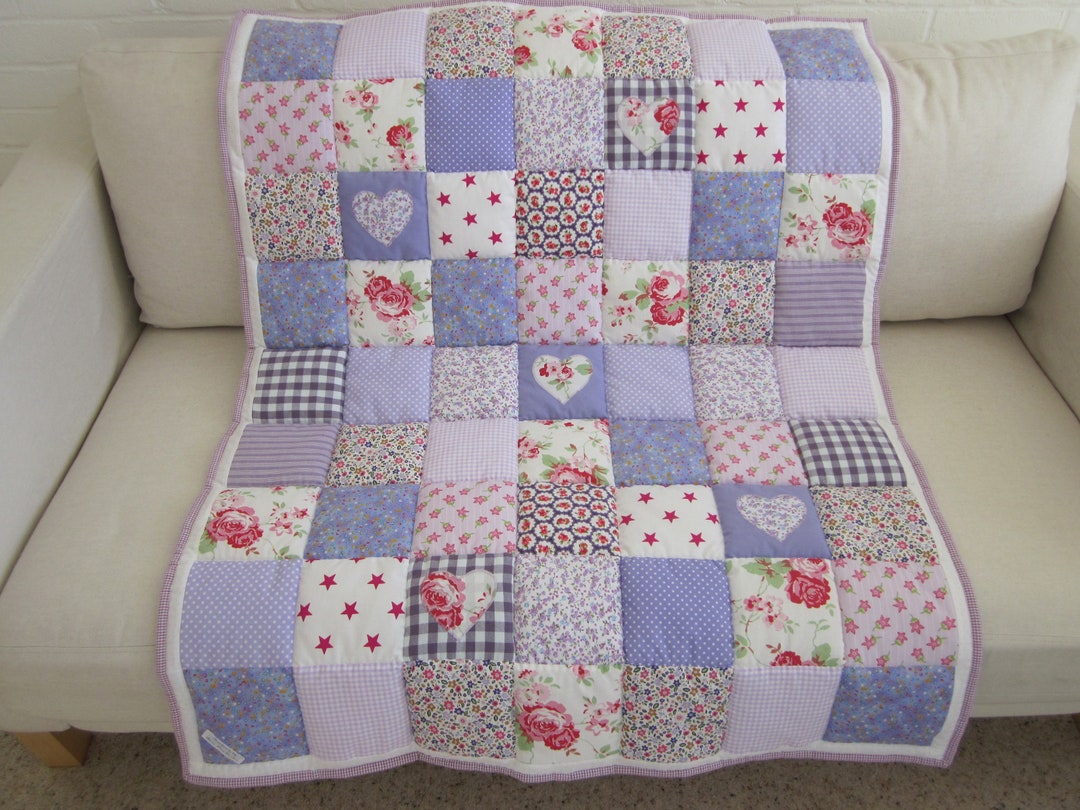 Handmade Patchwork Cot Quilt Play Mat - Etsy
