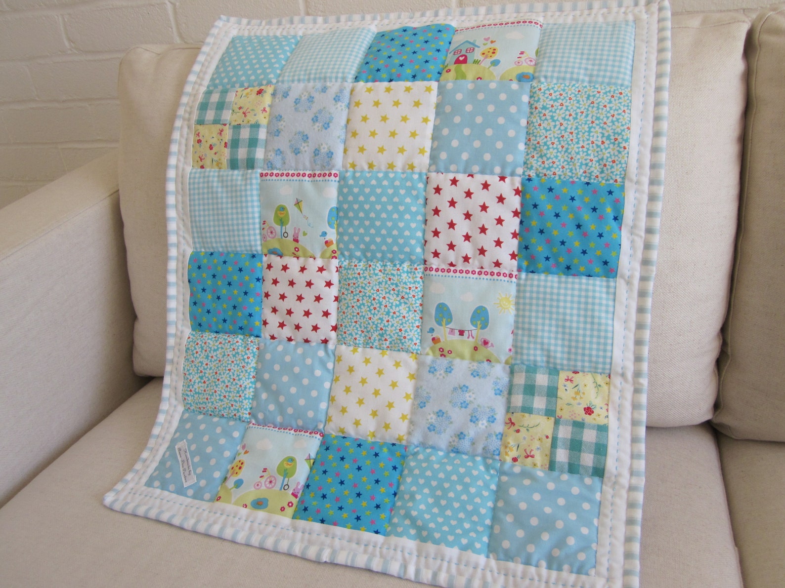 Handmade Patchwork Moses Basket Quilt Etsy