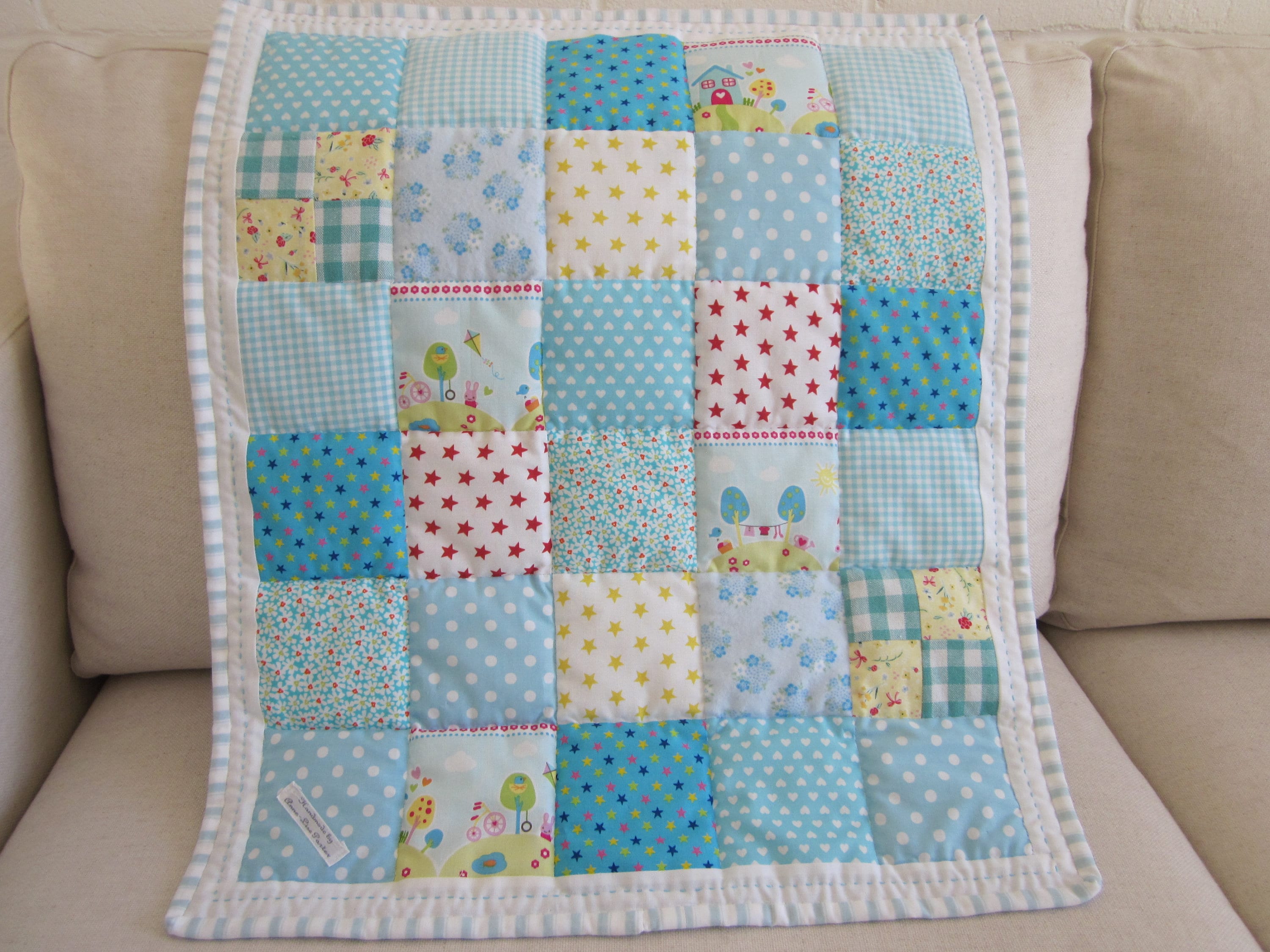 Handmade Patchwork Moses Basket Quilt Etsy