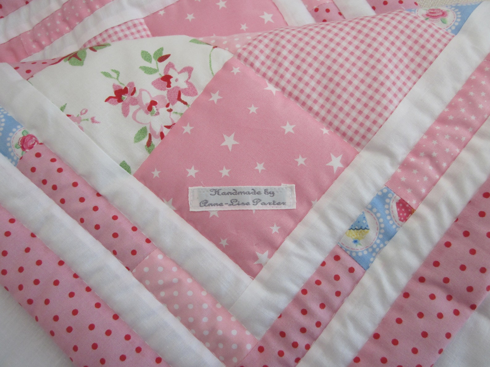 Handmade Patchwork Baby Quilt Etsy UK