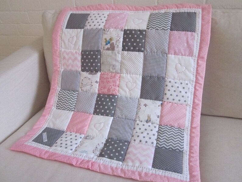 Handmade Patchwork Baby Quilt With Beatrix Potter Fabric Etsy UK