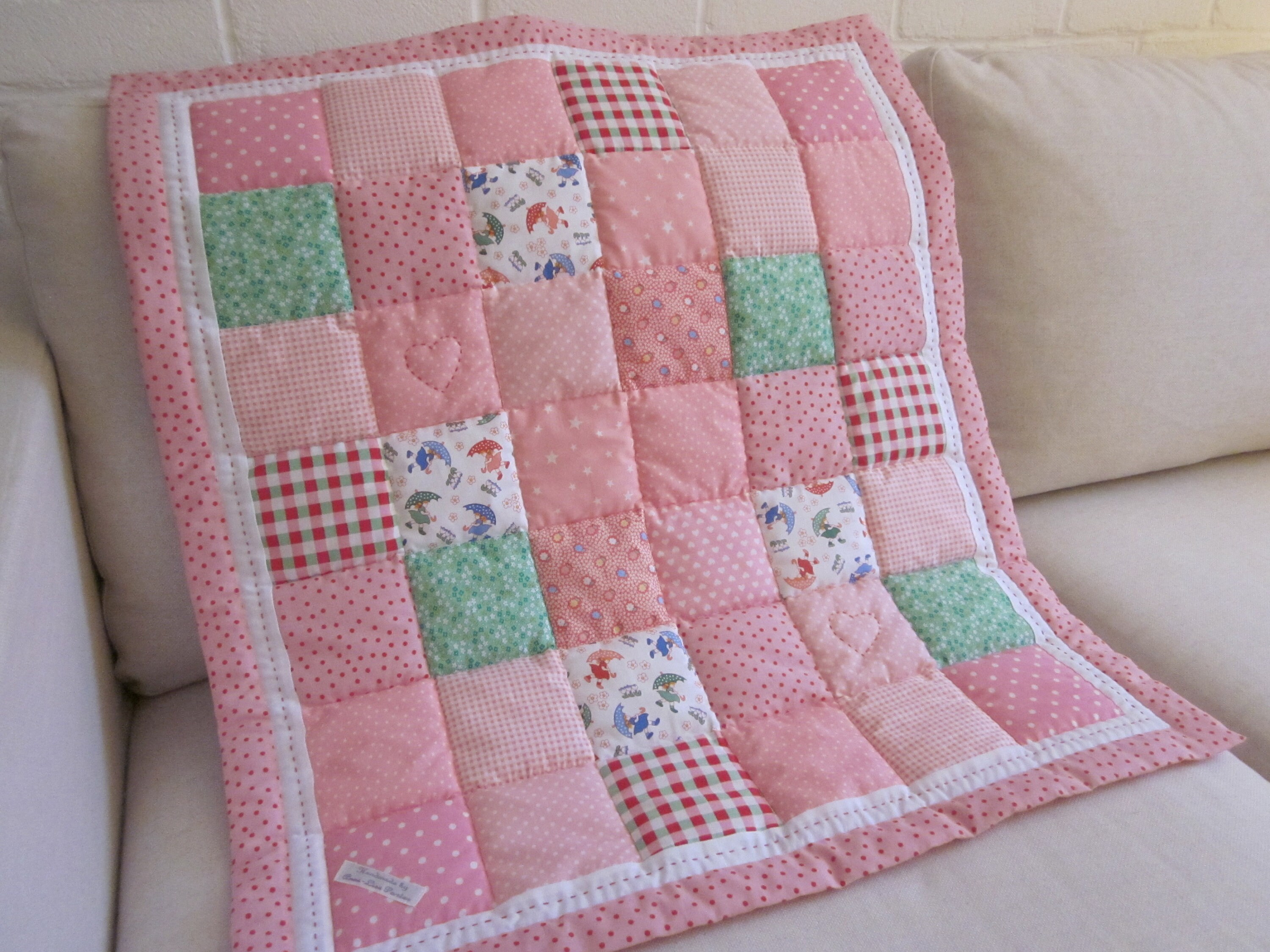 Handmade Patchwork Baby Quilt Etsy