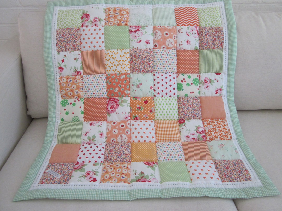 Handmade Patchwork Baby Quilt Etsy