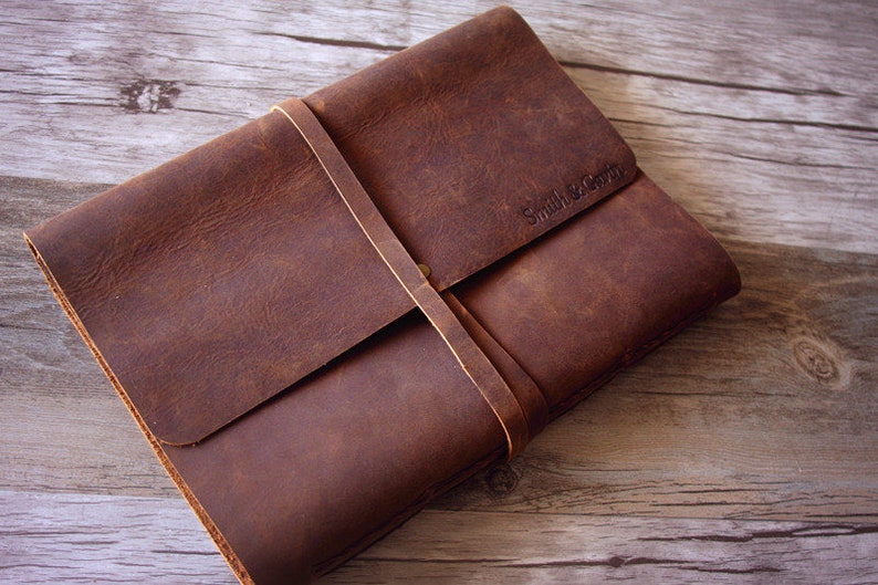 Personalized Leather Journal Lined Paper Bound Large Leather Etsy
