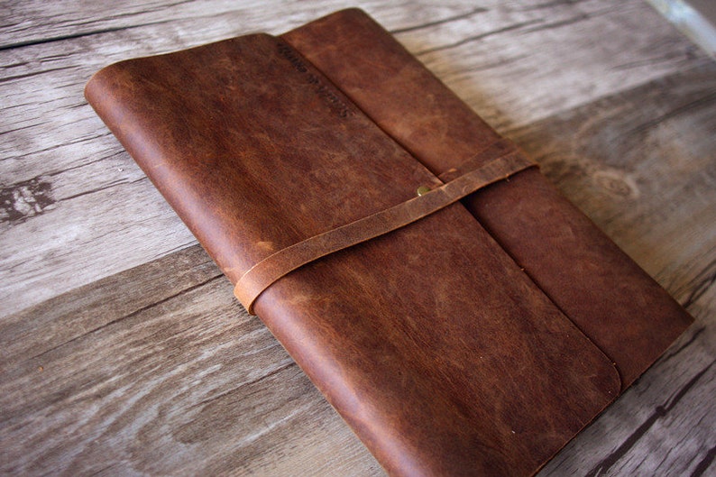 Personalized Leather Journal Lined Paper Bound Large Leather Etsy