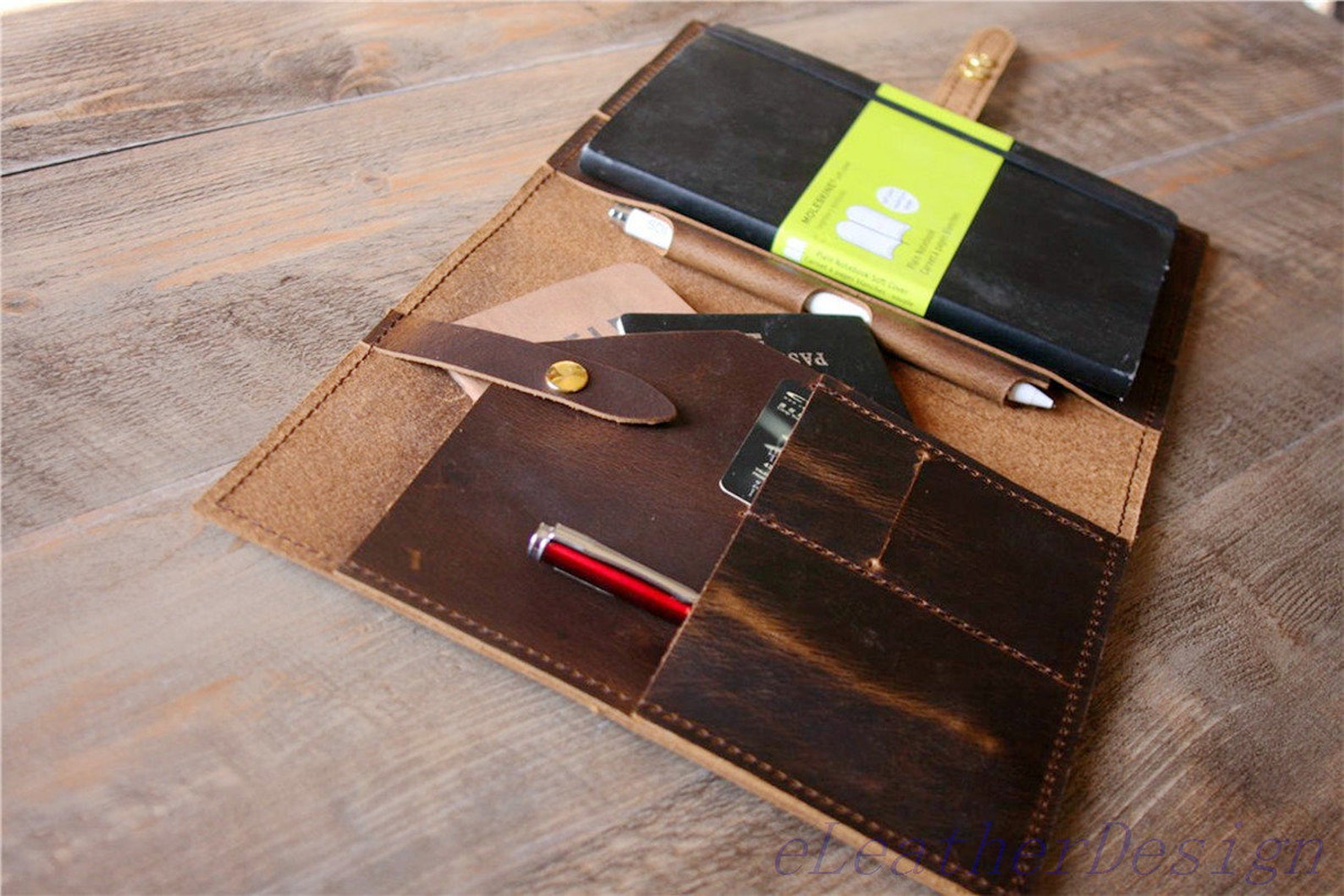 Moleskine Leather Notebook Journal Cover A5 Legal Pad Folder Etsy