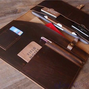 Leather MacBook Pro 15 Case: Personalized Laptop Sleeve