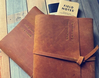 Personalized Leather Journal: Handmade Vintage Writing Notebook