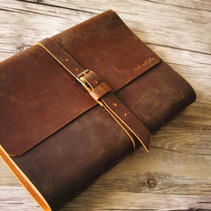 Personalisiertes Leder Notizbuch mit Leinenpapier, Handgemachtes großes Tagebuch, Leder Journal Cover, Leder Scrapbook Sletchbook Blank Men