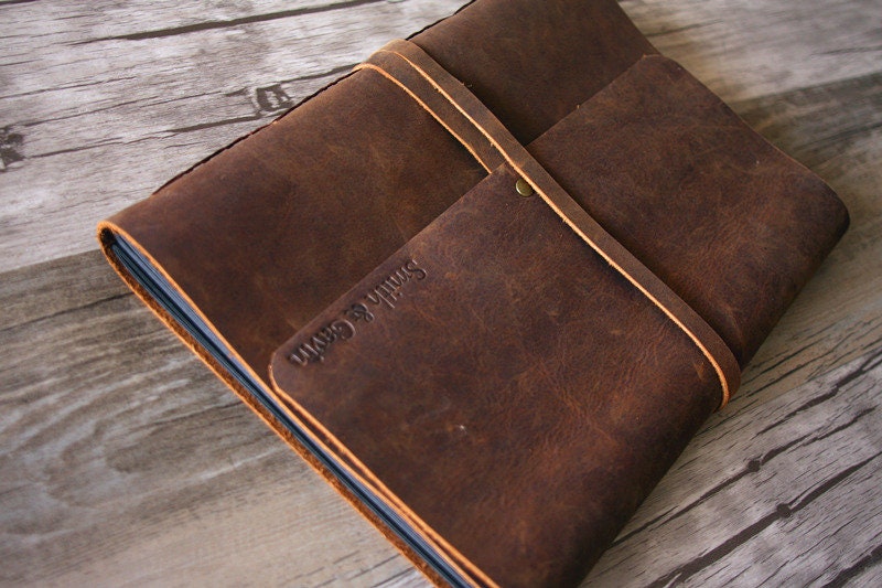 Personalized Leather Journal Lined Paper Refillable Handmade Etsy