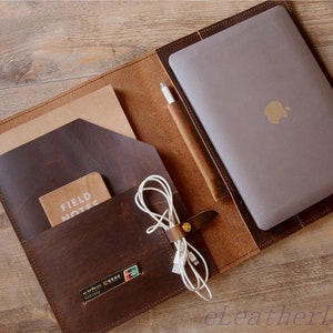 Leather MacBook Air 13 Case Macbook Pro 15 Sleeve, Personalized Laptop Cover 14, Custom 16 inch Laptop Sleeve For Lenovo, HP, DELL