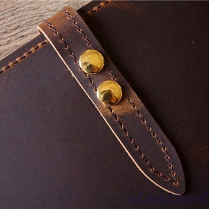 Personalized Leather Journal Cover: Refillable B5 Notebook, Handmade