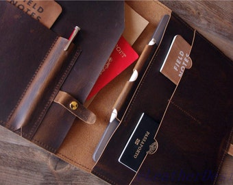 Leather MacBook Pro 16 Case: Personalized Laptop Sleeve