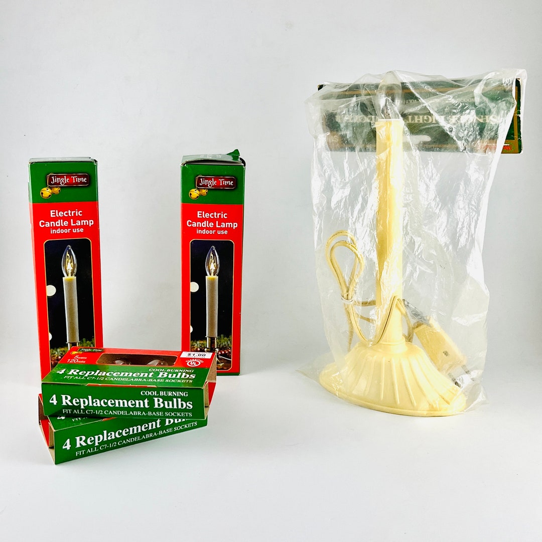 Vintage Corded Electric Christmas Candles NOS Etsy