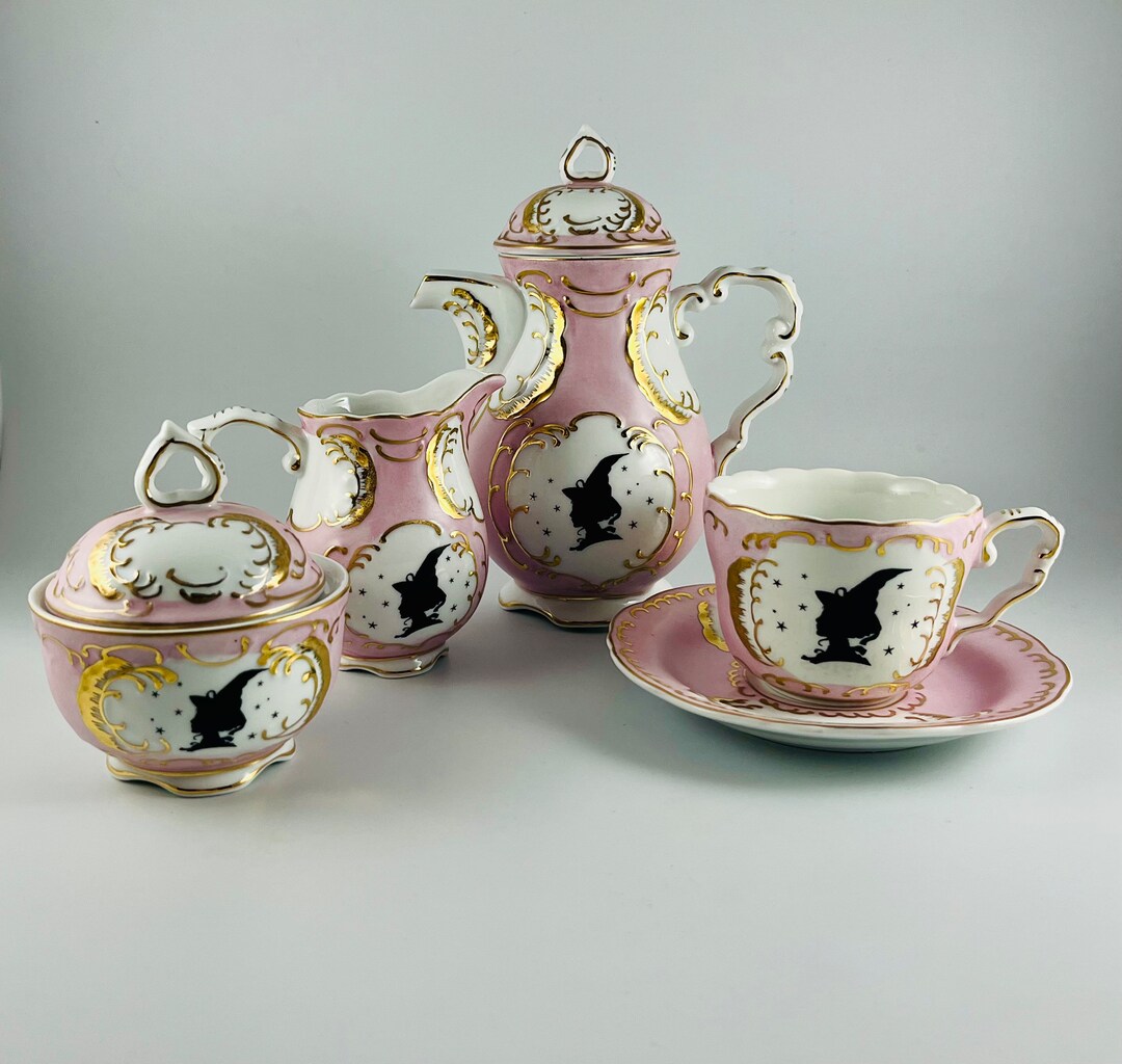 Rare Emporium 32 Salem Witch Tea Set Salem Massachusetts Etsy
