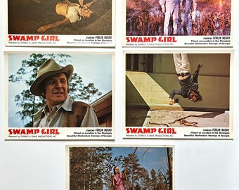 Swamp Girl (1970’s) Very Hard To Find Promotional Horror Movie Stills • Color Photograph
