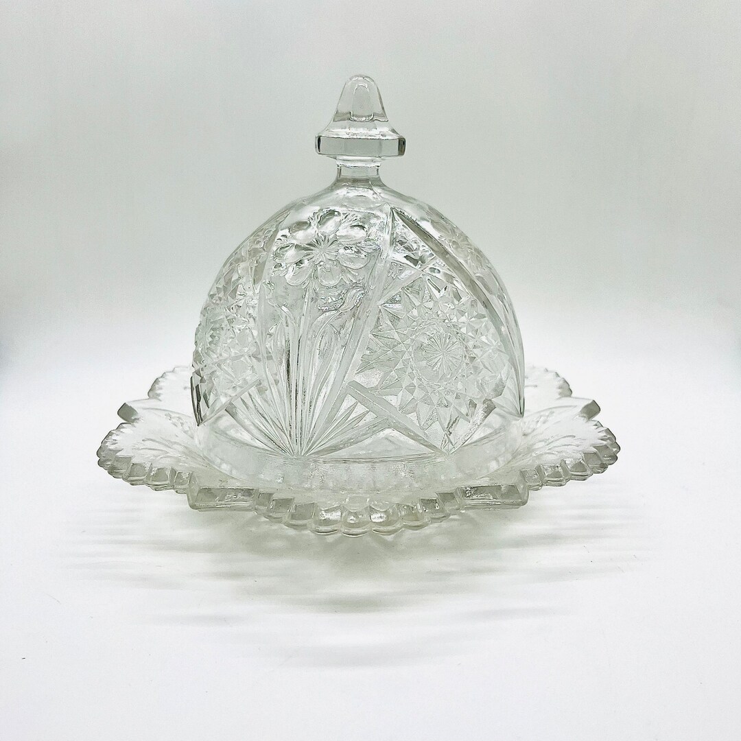 Imperial Glass EAPG La Rochelle Cosmos 474 Butter Dish With Lid Etsy