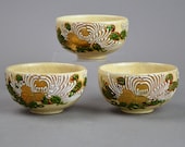 Antique Kiyomizu Moriage Cups Japanese Tea c3