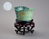 Green Gold Japanese Porcelain Bowl 16