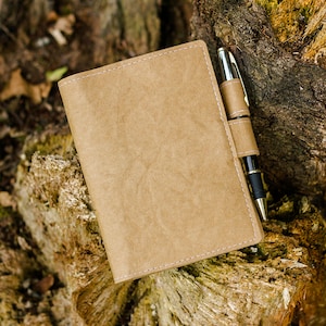 Eco friendly A6 cover, A6 Hobonichi cover, Washable paper cover, Hobonichi Techo, Travelers notebook, Vegan cover, Notebook cover