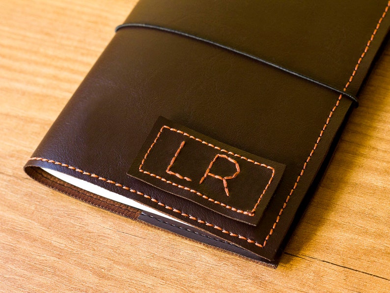 Moleskine Cover Refillable Journal Faux Leather Journal Etsy