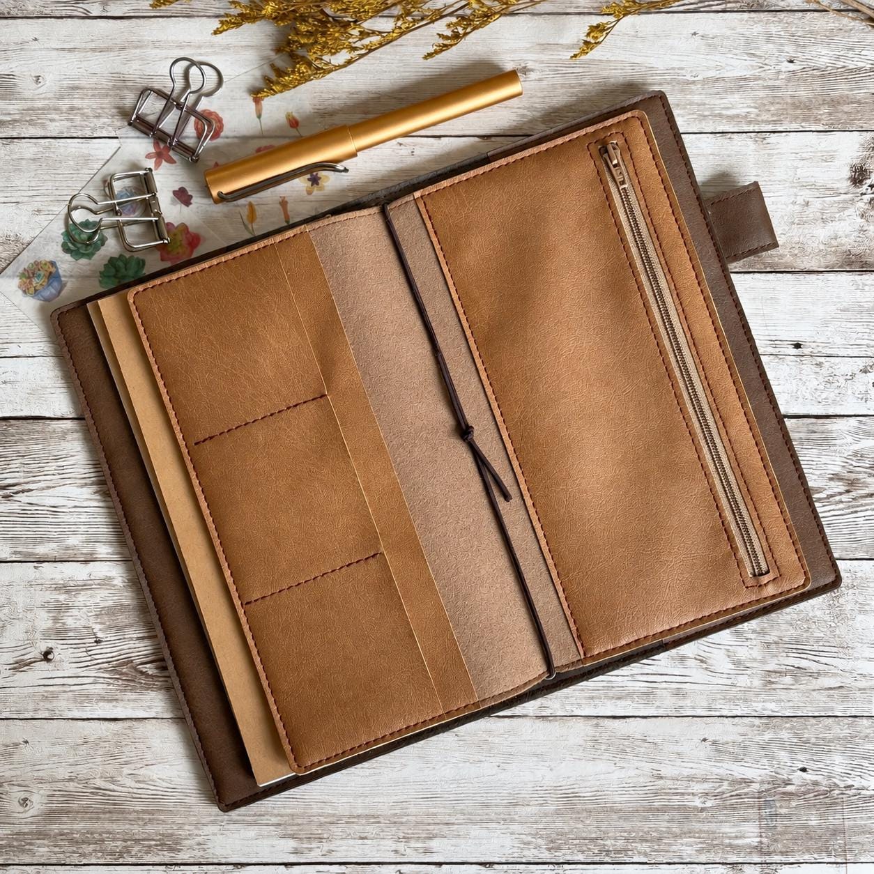 Leather Portfolio Paper Republic - Etsy
