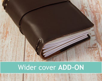 Wider cover Add-on | Chunky Fauxdori | Wider Traveler notebook cover | NOT SOLD SEPARATELY | Only sold with a fauxdori