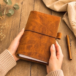 Vegan Fauxdori |  Notebook cover | Vegan Fauxdori | Travel journal TN | Gift for travelers