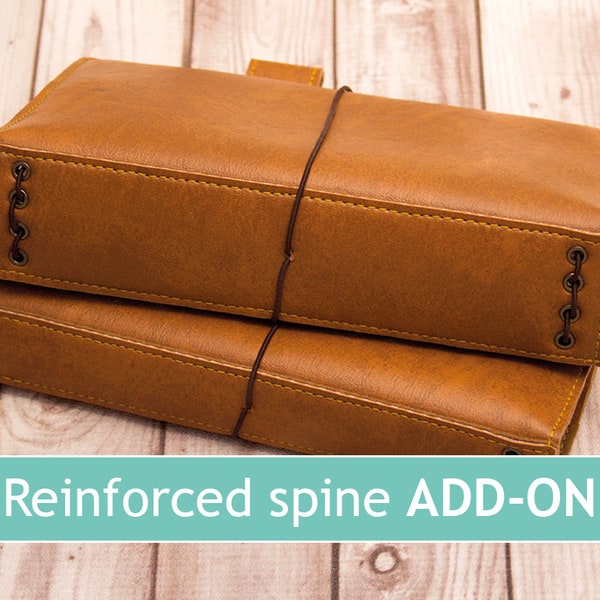 Reinforced spine add-on, Traveler's notebook, Double spine fauxdori, NOT SOLD SEPARATELY, Only sold with a fauxdori