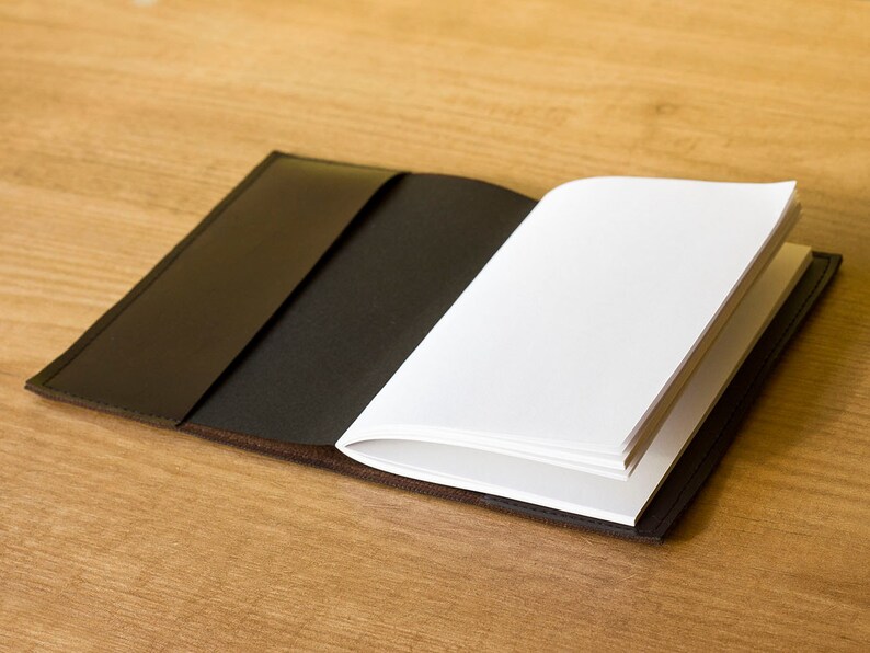 Moleskine Cover Refillable Journal Faux Leather Journal Etsy