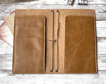 Military Green Fauxdori | Vegan Traveler Notebook | TN