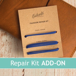 Repair kit Add-on, Extra elastic band for Midori traveler's notebook, NOT SOLD SEPARATELY, Only sold with a fauxdori, Elastics fauxdori image 1