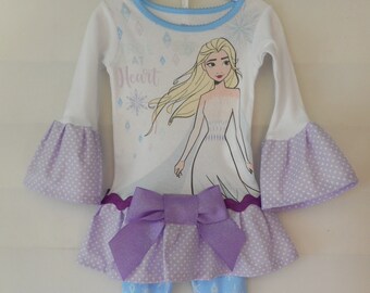 Girls Disney Frozen Anna & Elsa long Pyjamas Pjs Sizes 18m to 3 Yrs Girls Disney Frozen Anna & Elsa long Pyjamas Pjs Sizes 18m to 3 Yrs
