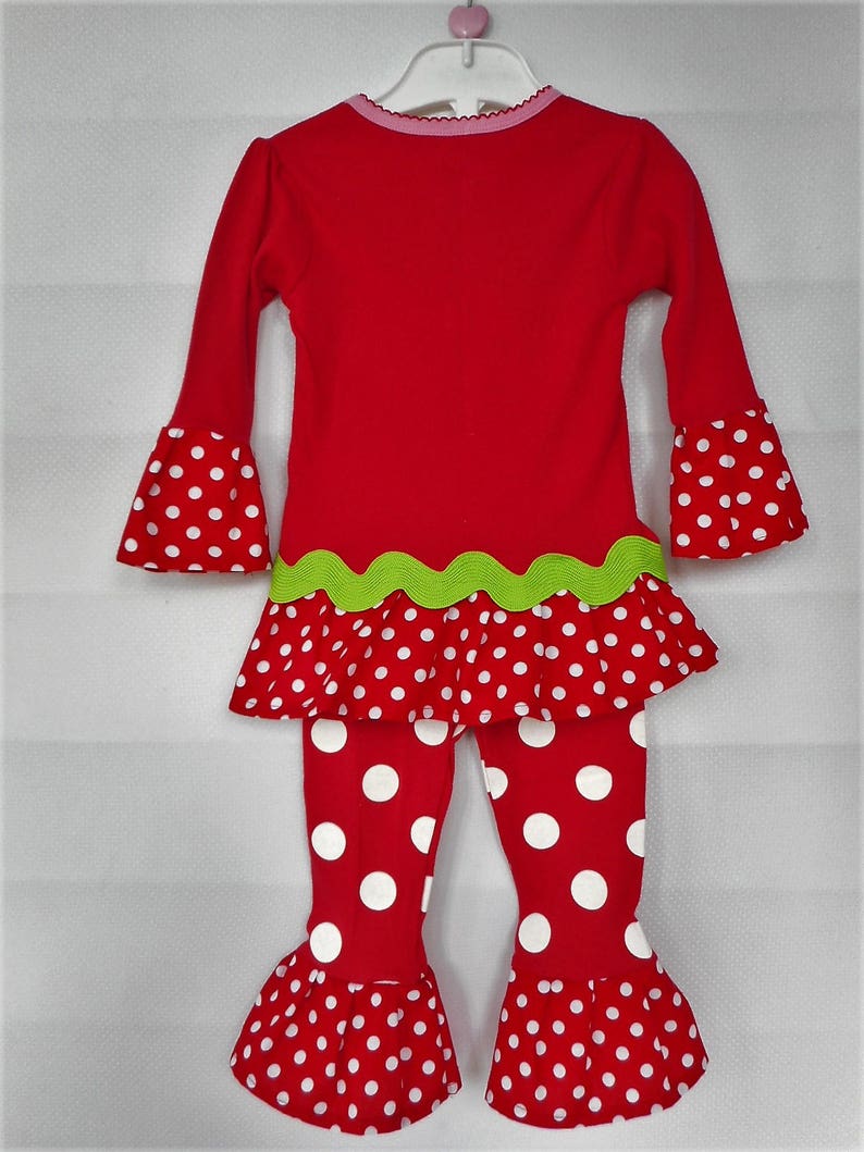 Toddler Girls Christmas Pajamas Ruffle Pajamas Grandma Knows | Etsy