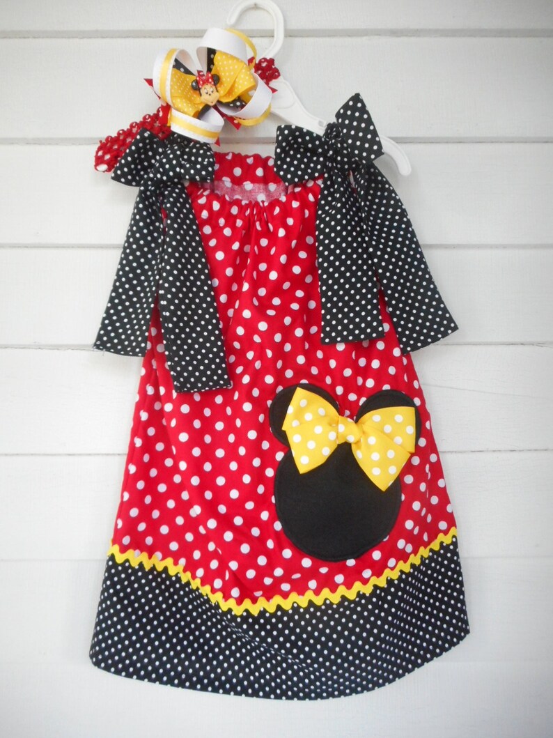 Minnie Mouse Pillowcase Dress Minnie Mouse Dress Minnie Mouse Etsy