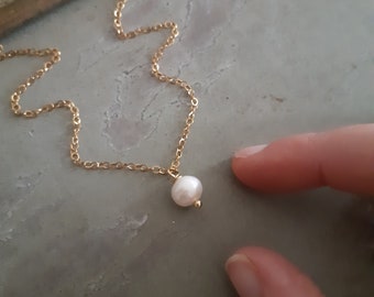 Collana con perla di fiume