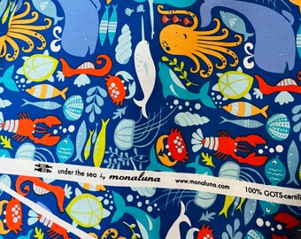 Monaluna Under the Sea Organic Cotton Fabric