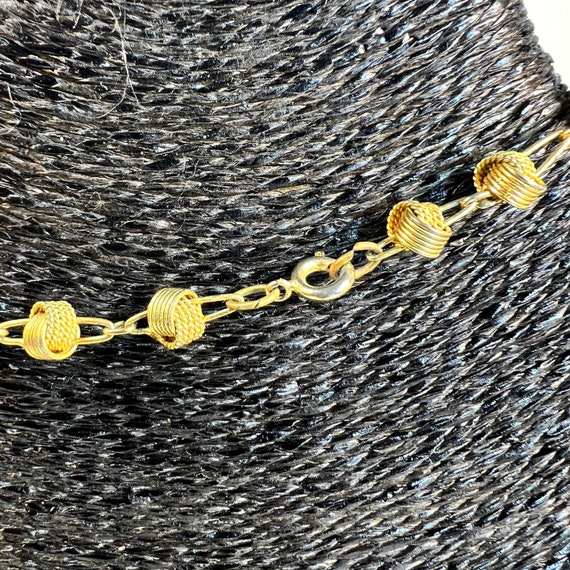 Vintage Chain of "Love Knots" Circa 1950's Choker… - image 8