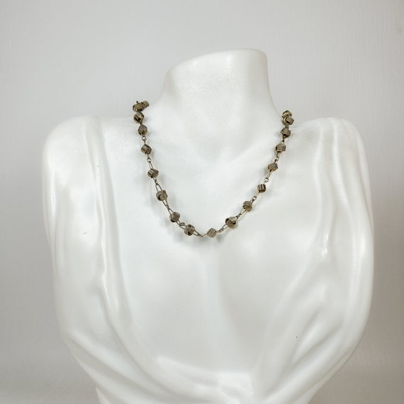 Vintage Chain of "Love Knots" Circa 1950's Choker… - image 9