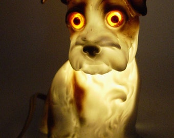 lovely old porcelain perfume lamp Scottish Terrier Scotty dog