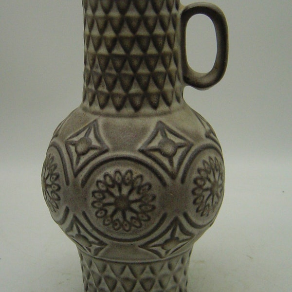 grey mid century BAY Bodo Mans pottery vase